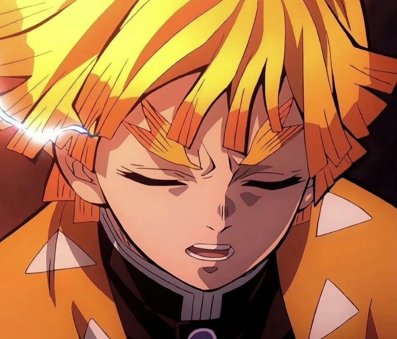 Gương mặt Zenitsu anime biểu cảm sinh động cuốn hút