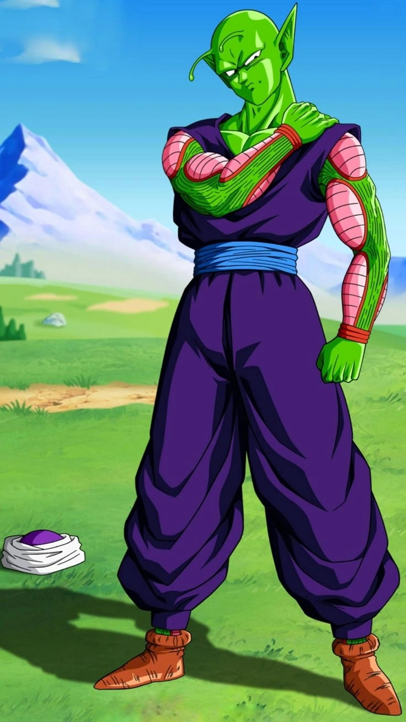 Gương mặt nghiêm nghị của Piccolo phong cách anime