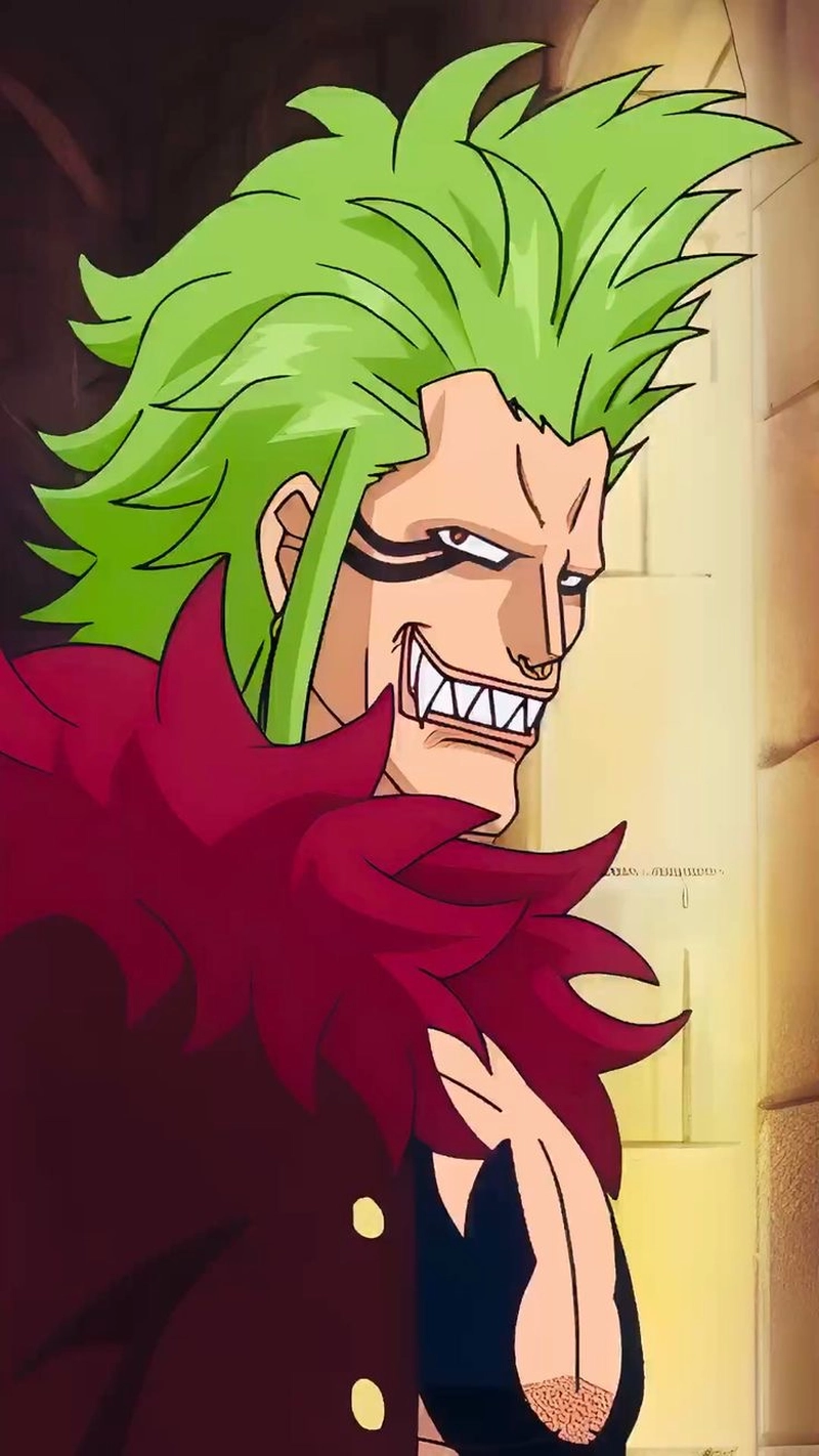 Hình Bartolomeo cười điên cuồng trong One Piece