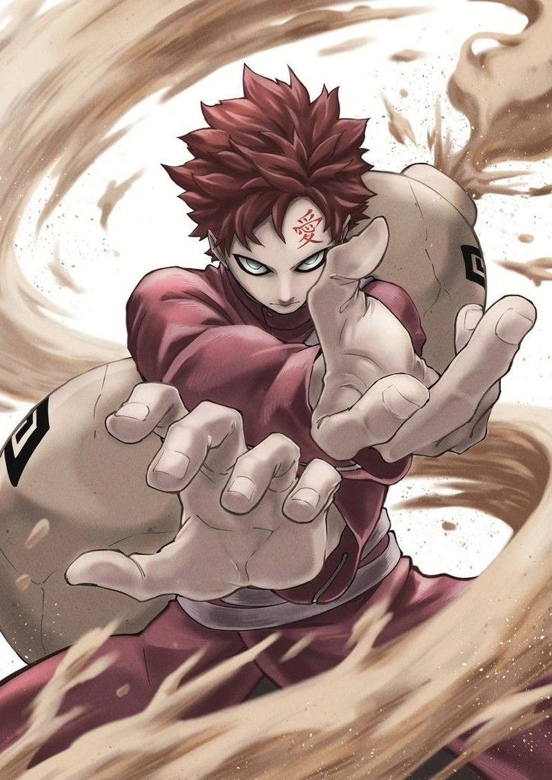 Hình Gaara nghệ thuật phù hợp làm avatar cá nhân