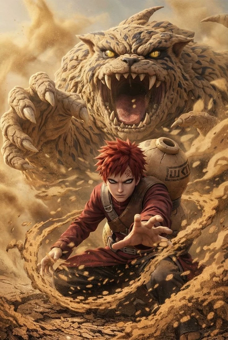 Hình Gaara phong cách ngầu dành cho ảnh đại diện