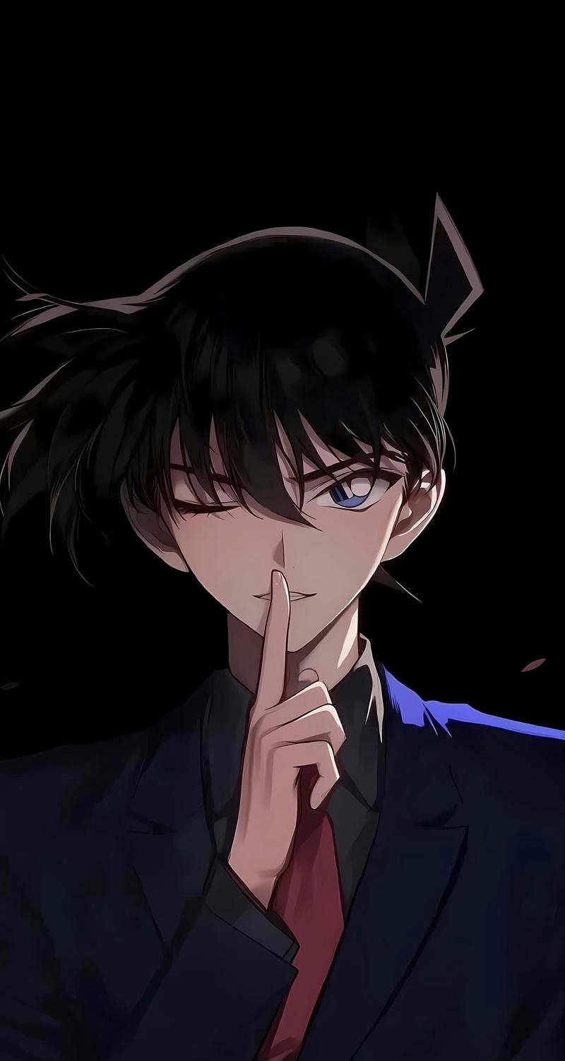 Hình Kudo Shinichi anime nổi bật với biểu cảm tự tin