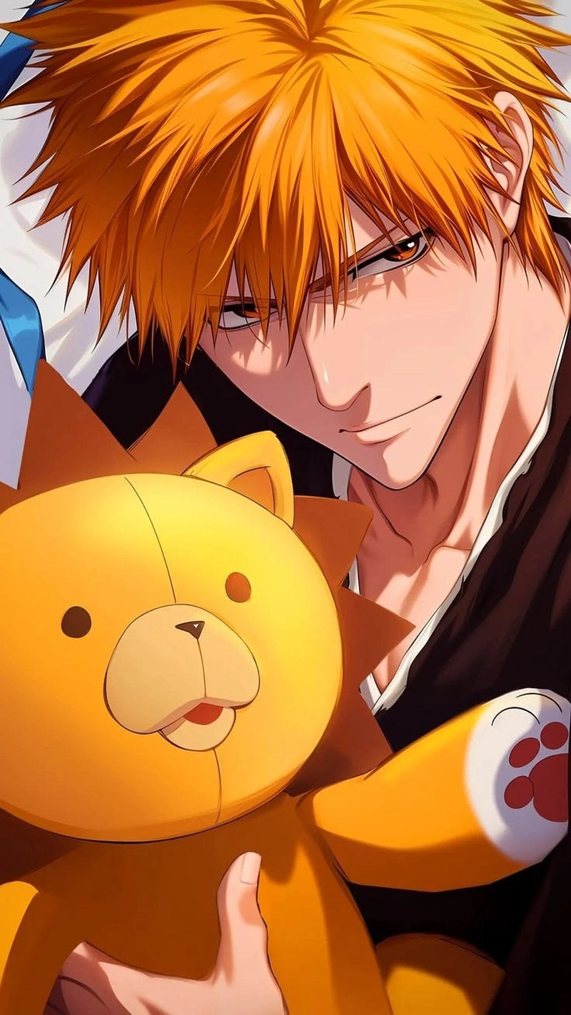 Hình Kurosaki Ichigo cùng ánh mắt sắc bén đầy cuốn hút