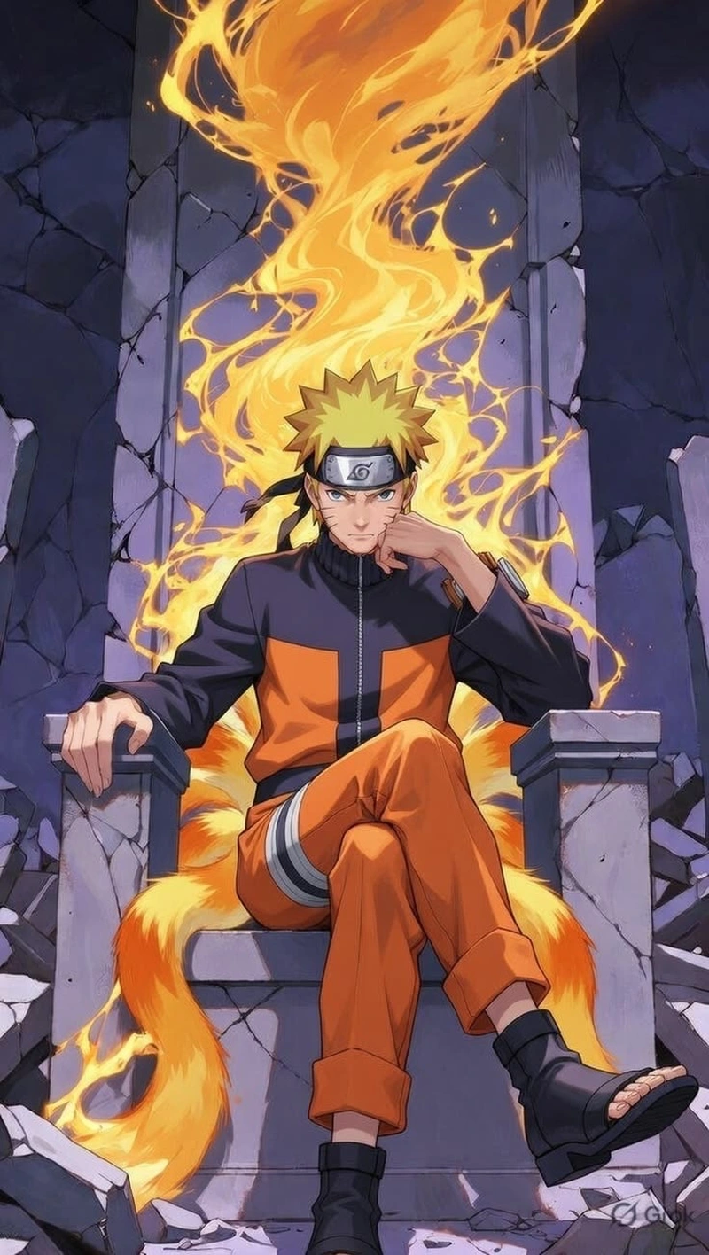 Hình Naruto ngầu cùng thần thái tự tin đặc trưng