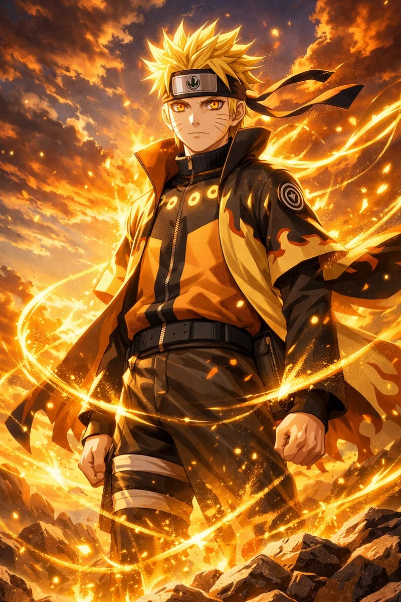 Hình Naruto ngầu cùng thần thái tự tin nổi bật
