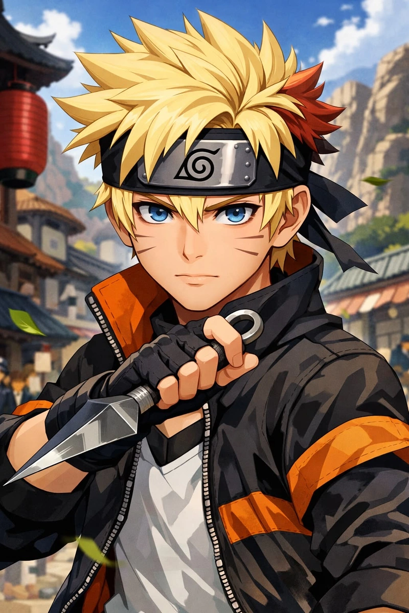 Hình Naruto ngầu với khí chất thủ lĩnh mạnh mẽ