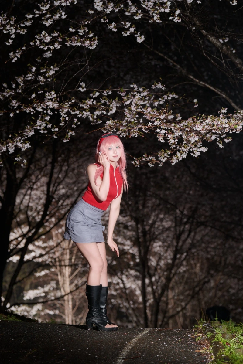 Hình Sakura Haruno cosplay chuẩn nhân vật anime nổi tiếng