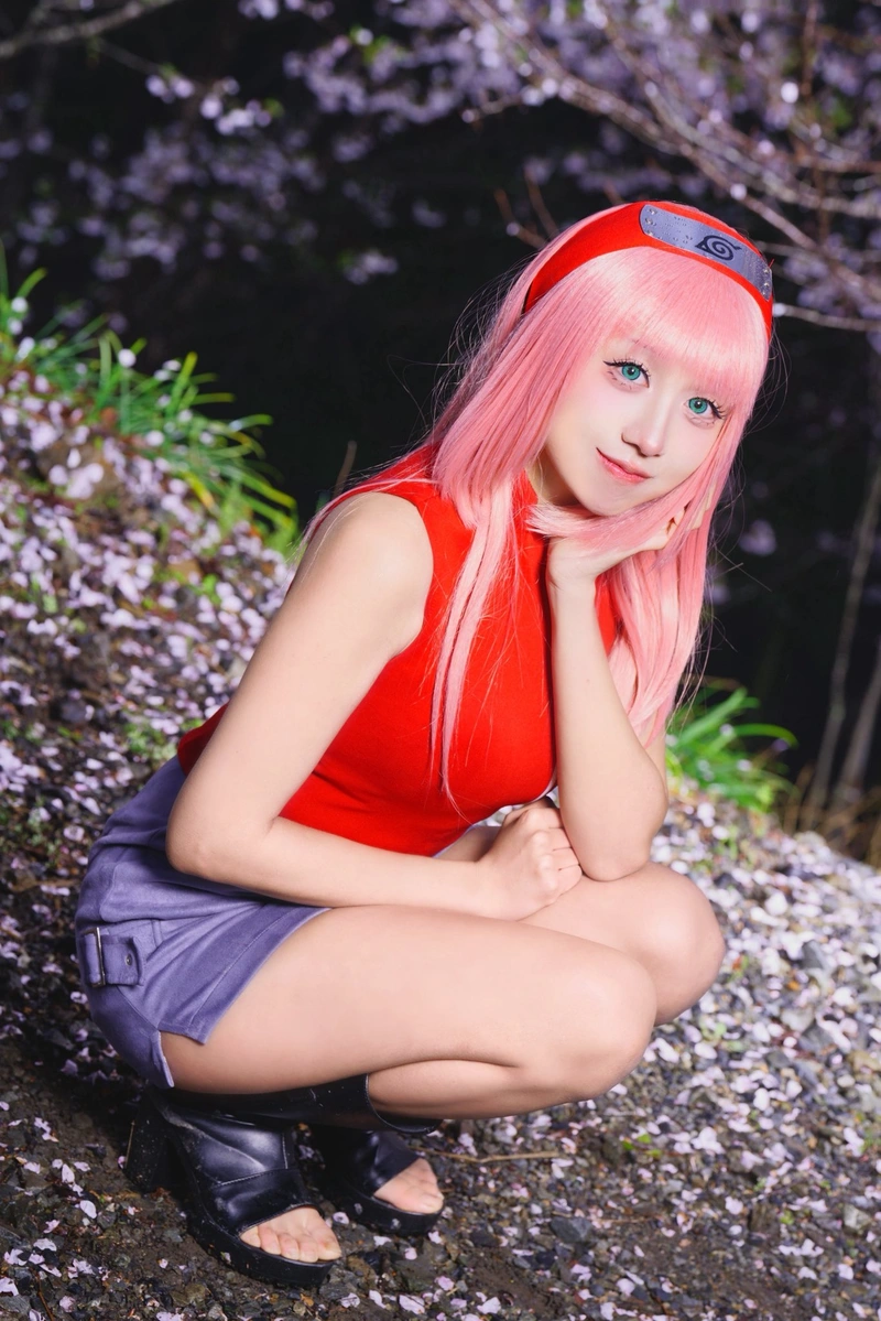 Hình Sakura Haruno cosplay thu hút mọi ánh nhìn người xem
