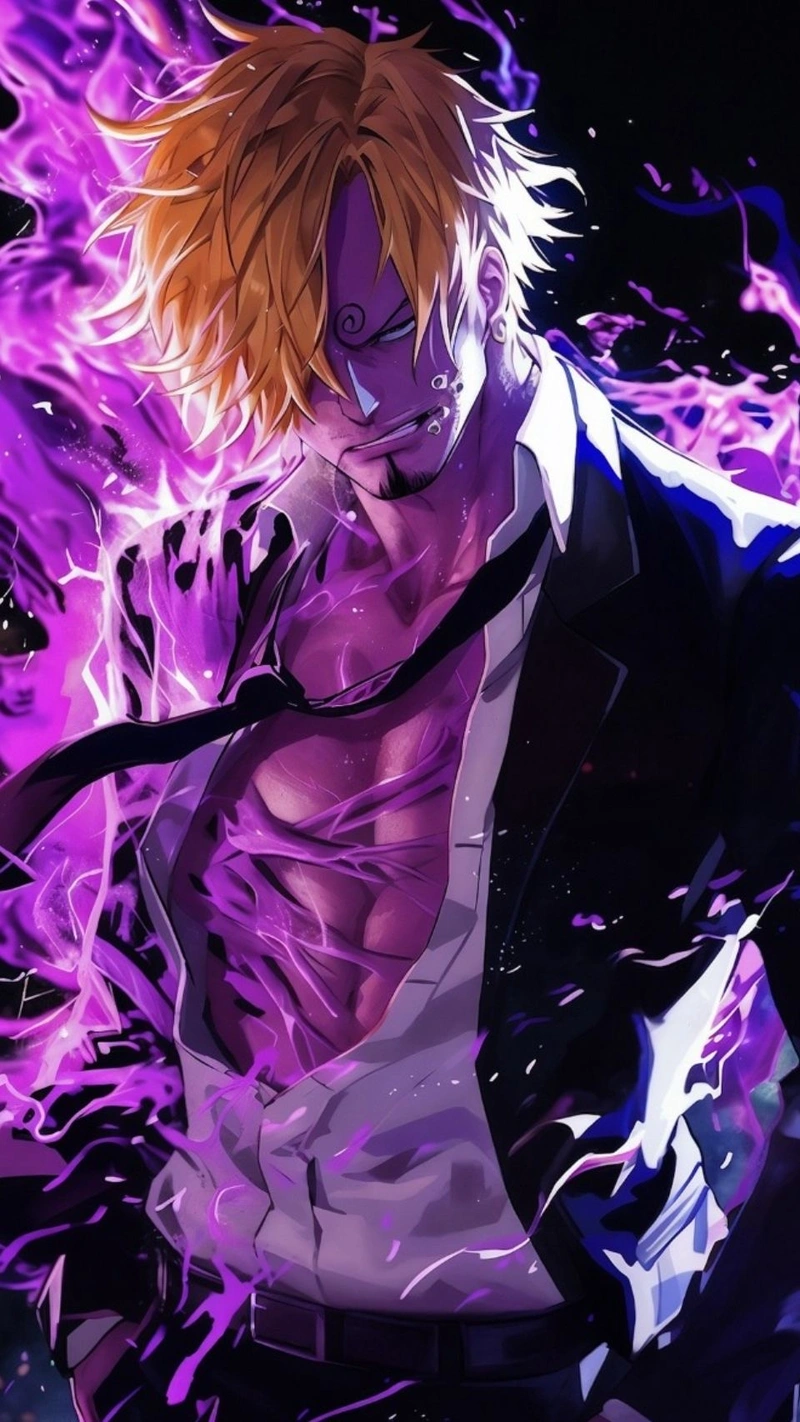 Hình Sanji với phong cách quý ông anime