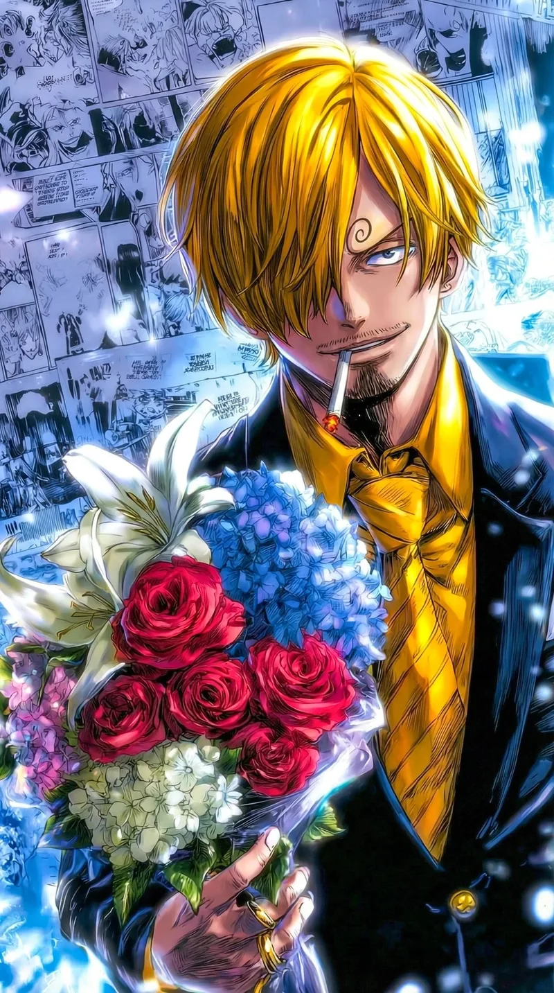 Hình Sanji với thần thái lạnh lùng đầy cá tính
