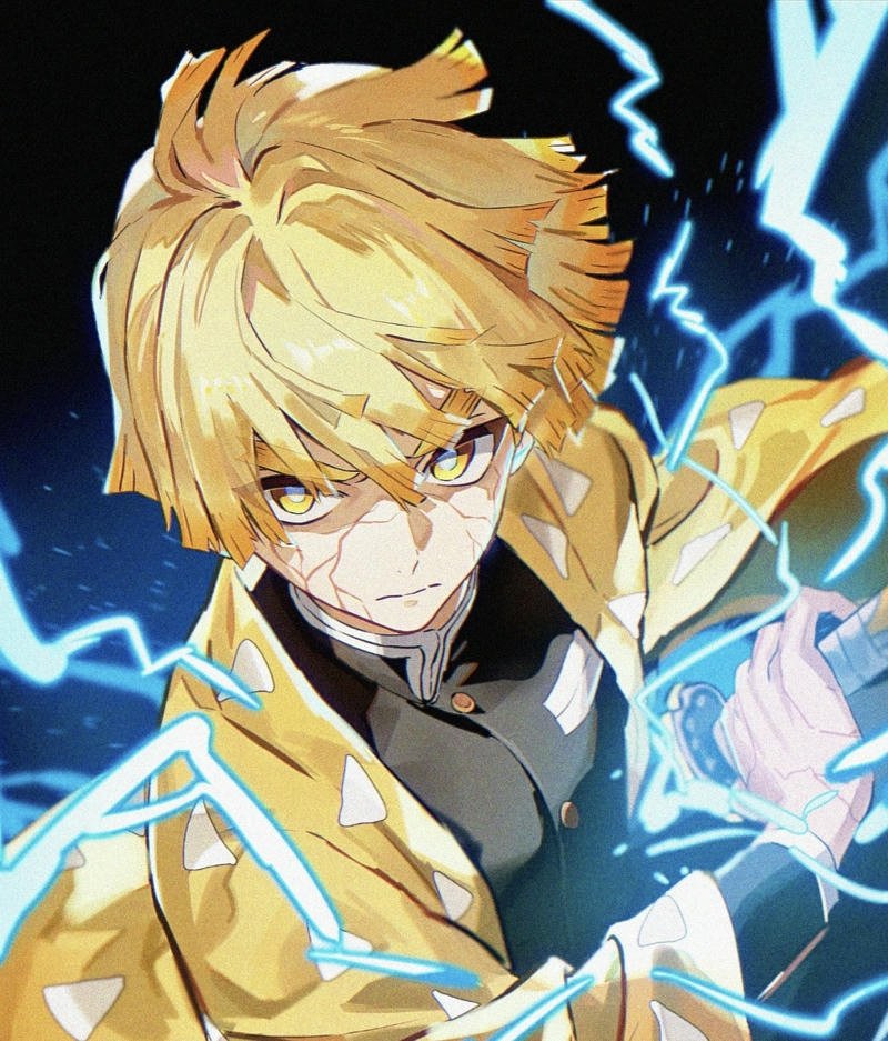 Hình Zenitsu anime mang phong cách trẻ trung năng động