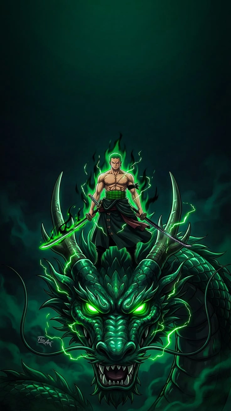 Hình Zoro với dáng đứng vững vàng đầy tự tin