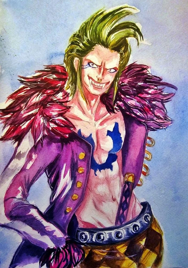 Hình ảnh Bartolomeo trong One Piece đầy cá tính