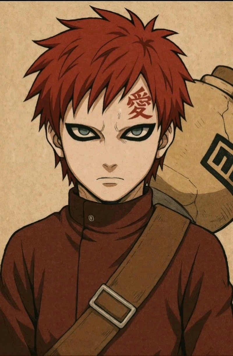 Hình ảnh Gaara phong cách cool ngầu cho hình nền điện thoại