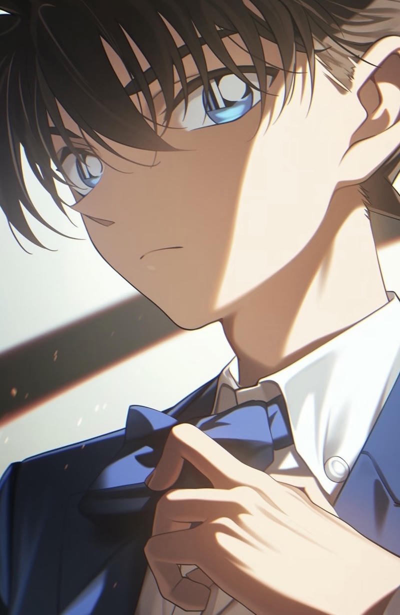 Hình ảnh Kudo Shinichi trong phong cách thám tử trẻ