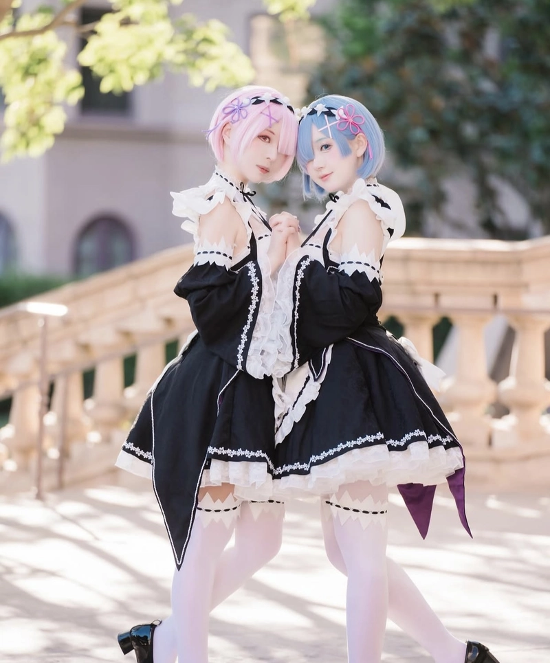 Hình ảnh Rem cosplay tái hiện nhân vật