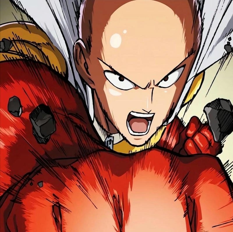 Hình ảnh Saitama siêu bá với thần thái thư giãn
