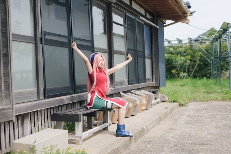 Hình ảnh Sakura Haruno cosplay đẹp chuẩn phong cách anime Nhật Bản