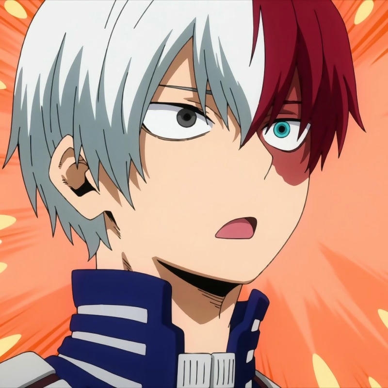 Hình ảnh Shoto Todoroki đẹp phong cách anime