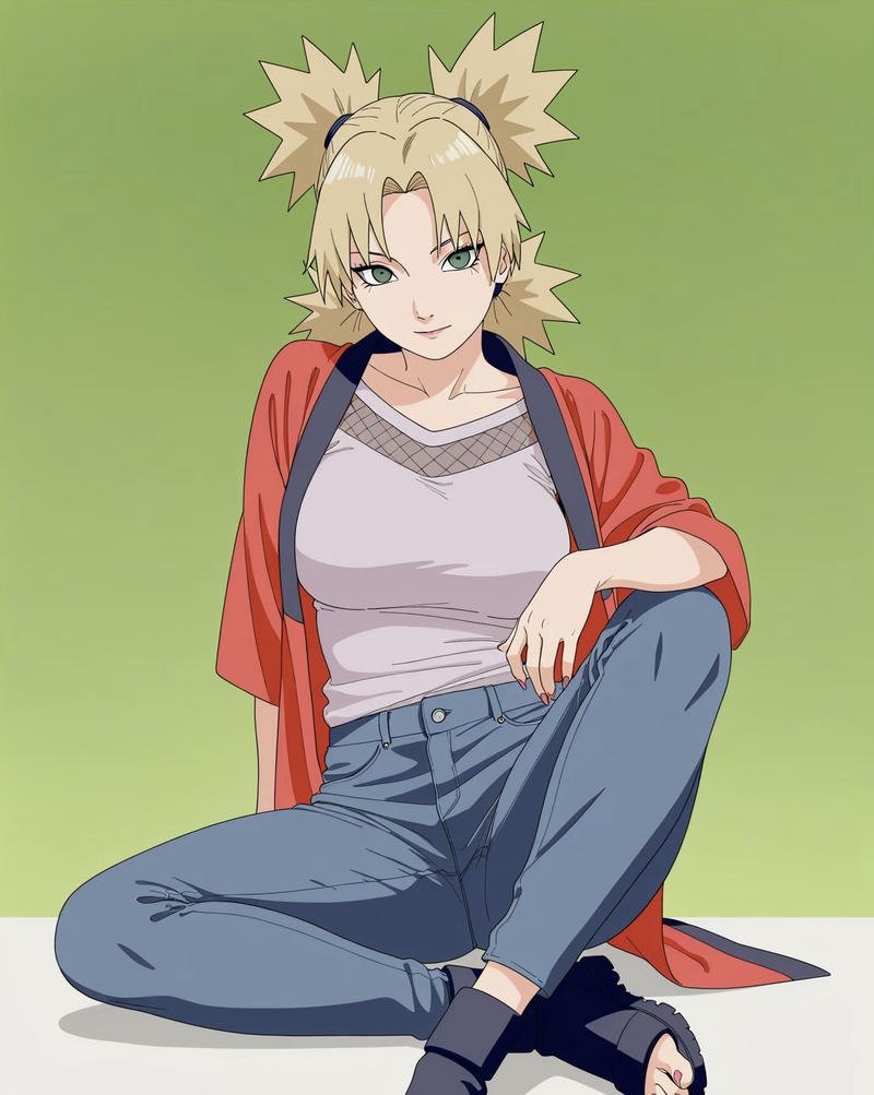 Hình ảnh Temari phong cách anime đầy uy lực
