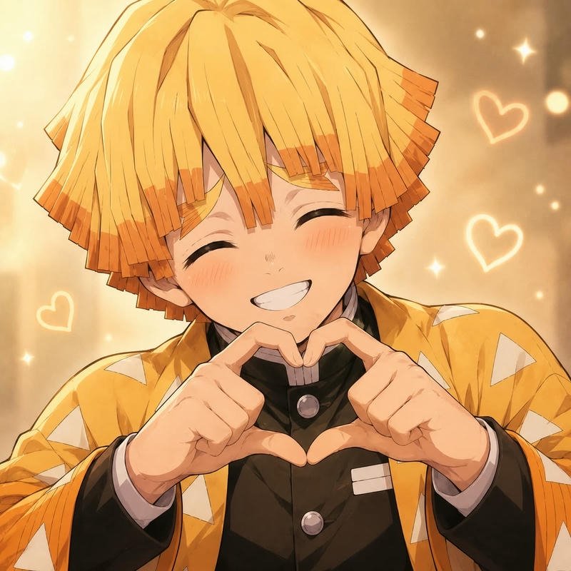 Hình ảnh Zenitsu anime nổi bật giữa khung cảnh rộng