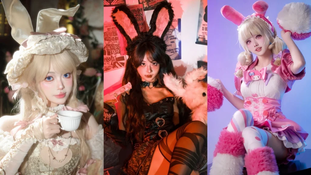 Hình ảnh gái xinh cosplay thỏ thumbnail