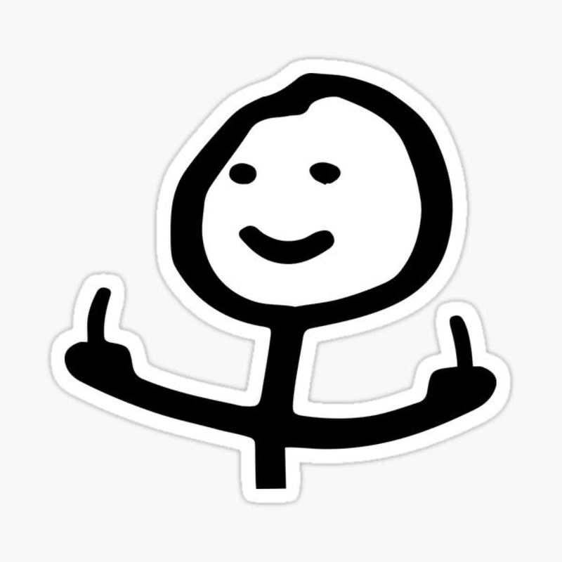 Hình ảnh meme fuck you với biểu cảm ngao ngán