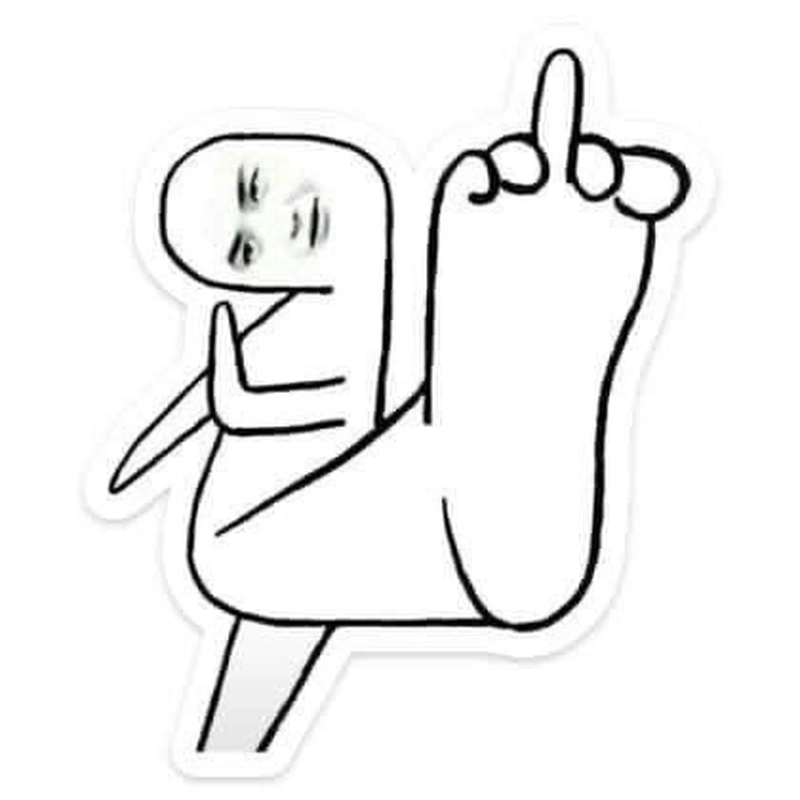 Hình ảnh meme fuck you với phản ứng mạnh mẽ