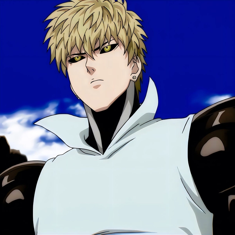 Hình anime Genos phong cách chiến binh đẹp