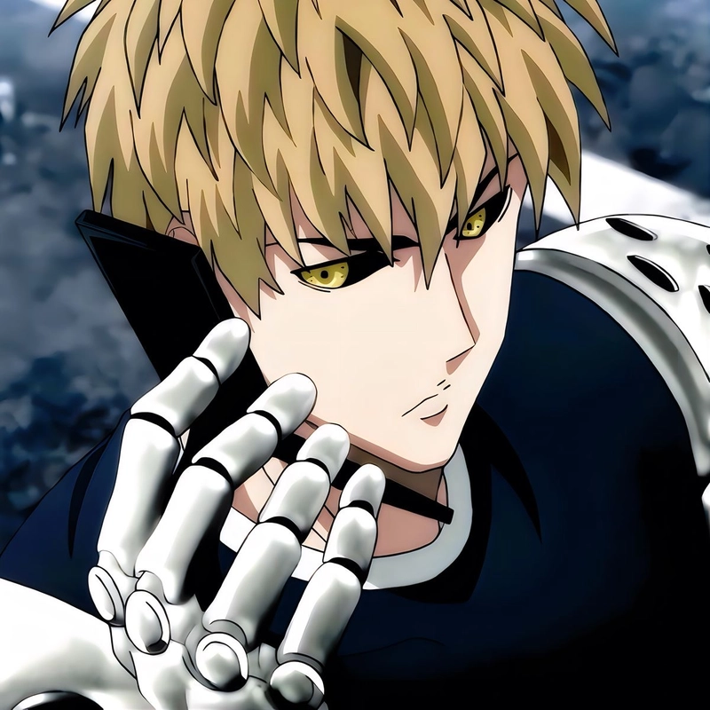 Hình anime Genos phong cách chiến đấu đẹp