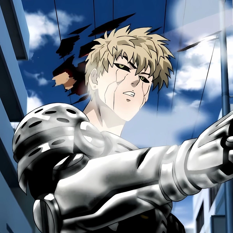 Hình anime Genos tạo hình hiện đại đẹp