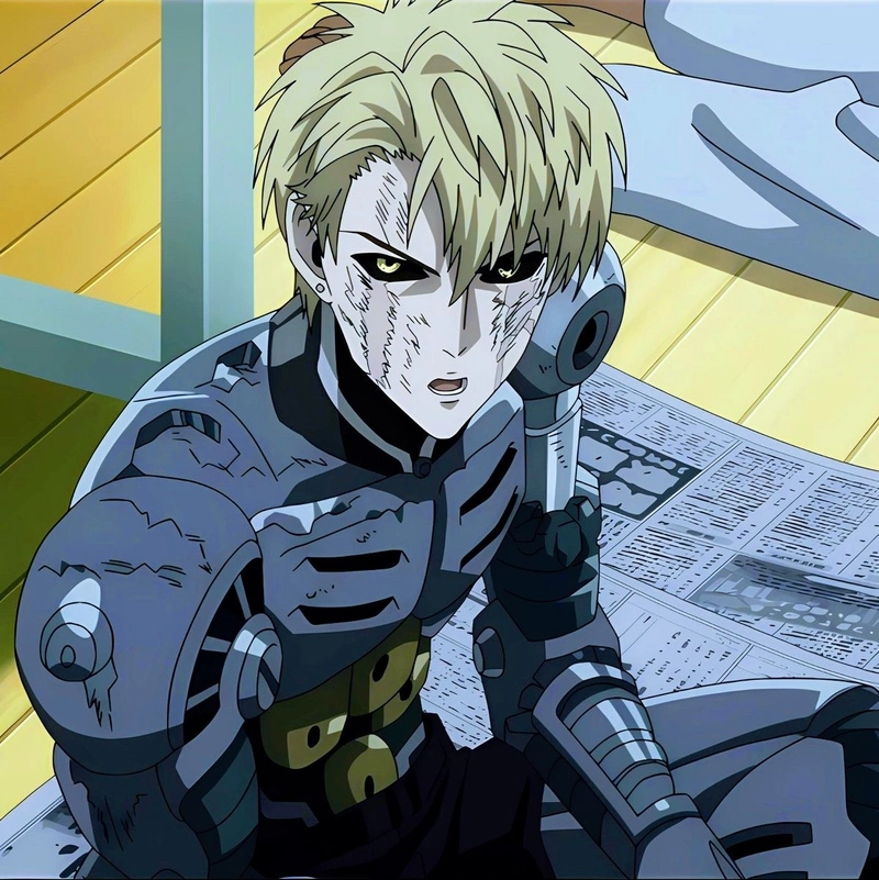 Hình anime Genos với tạo hình hiện đại