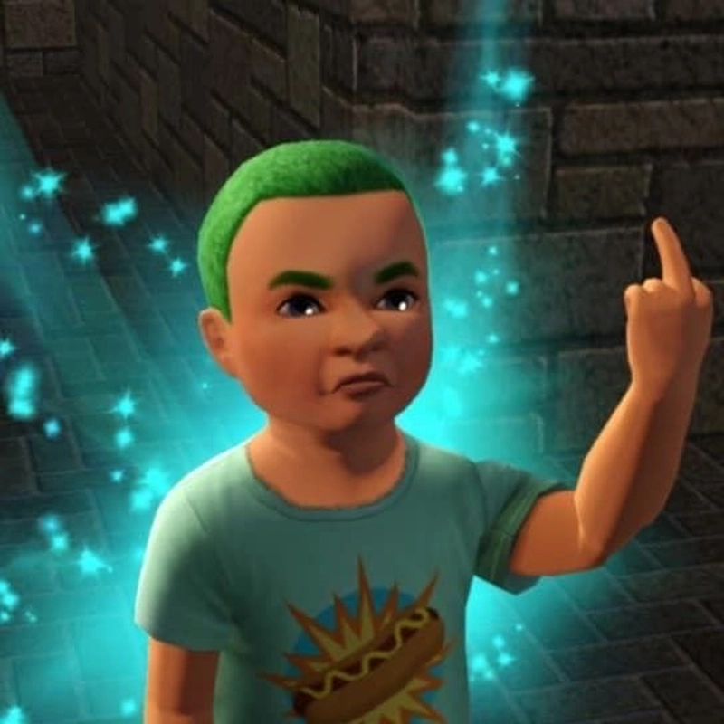 Hình meme fuck you với biểu cảm mỉa mai hài hước