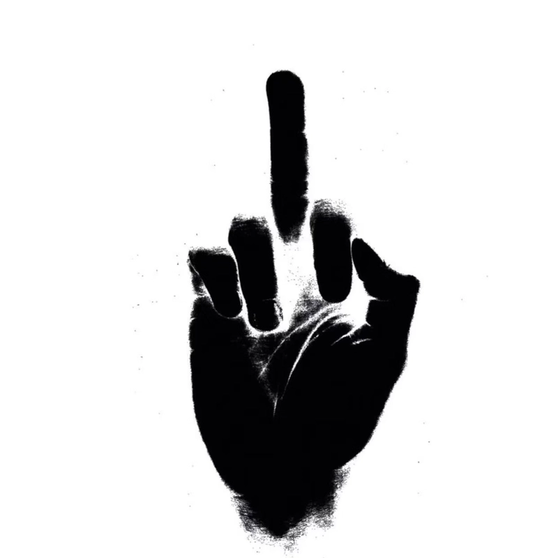 Hình meme fuck you với phản ứng khó chịu rõ rệt