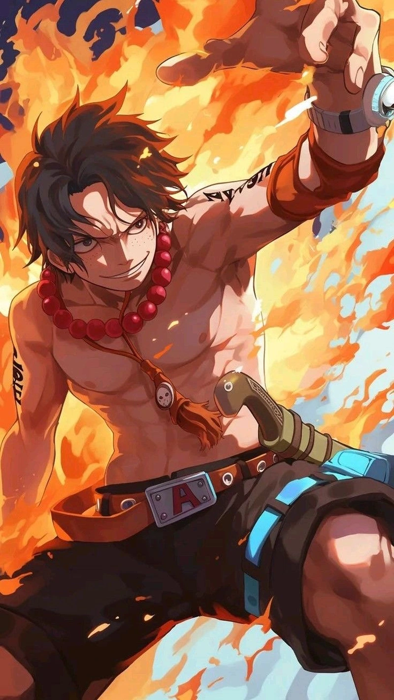 Hình nền đẹp anime hải tặc Ace cực chất