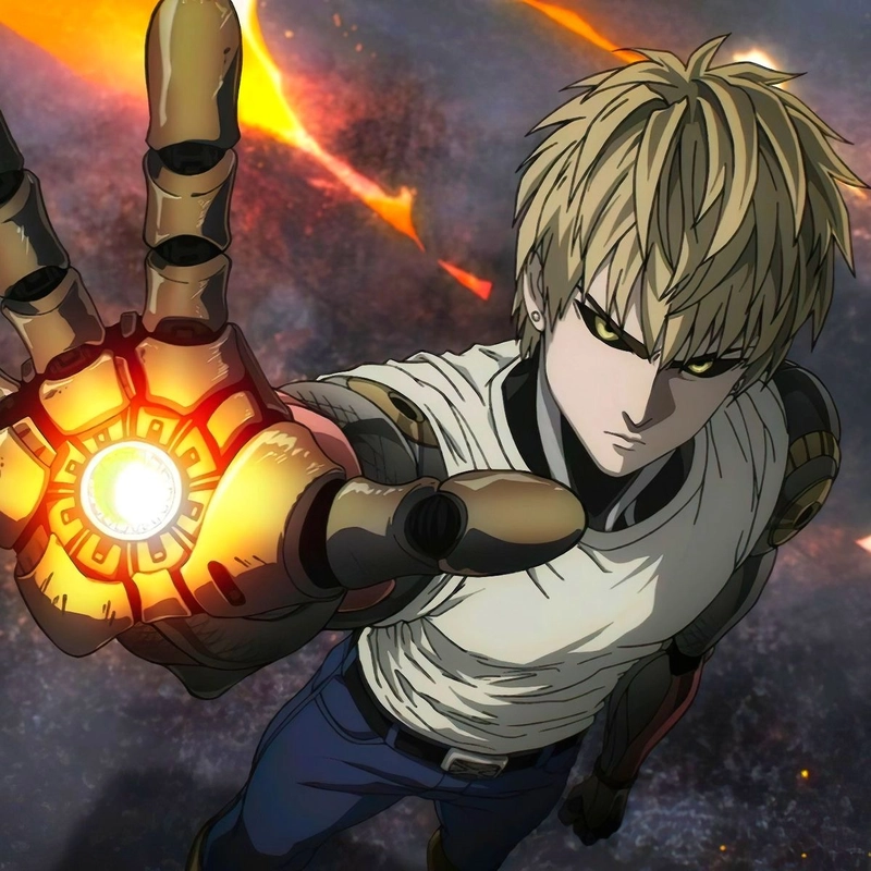 Khoảnh khắc anime Genos đầy khí chất mạnh