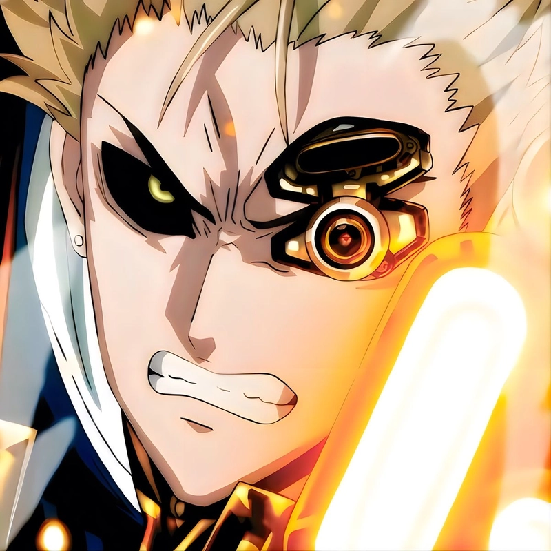 Khoảnh khắc anime Genos trong cảnh chiến đấu