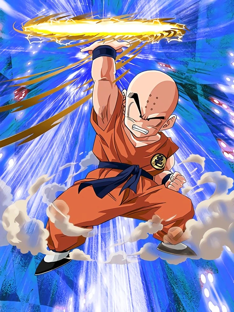 Khoảnh khắc tung đòn năng lượng rực sáng Krillin
