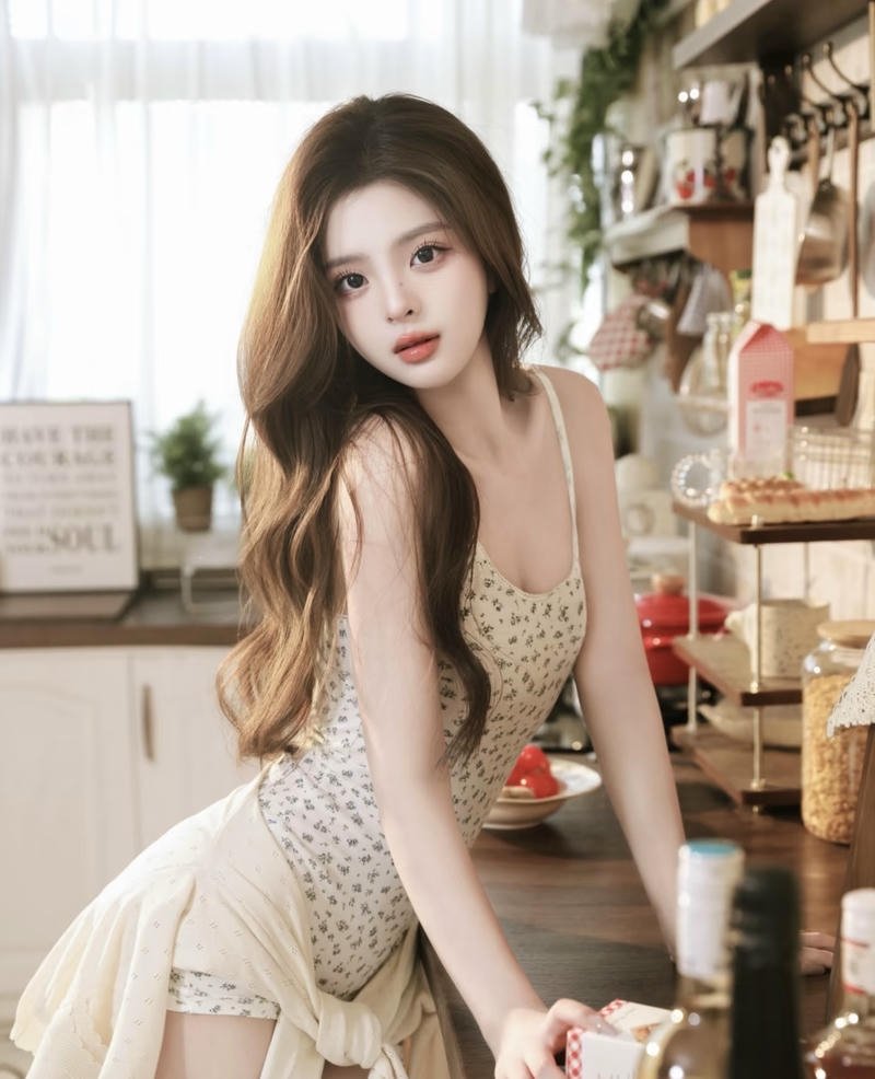 Khung cảnh trong phòng làm nền cho gái xinh 2k3
