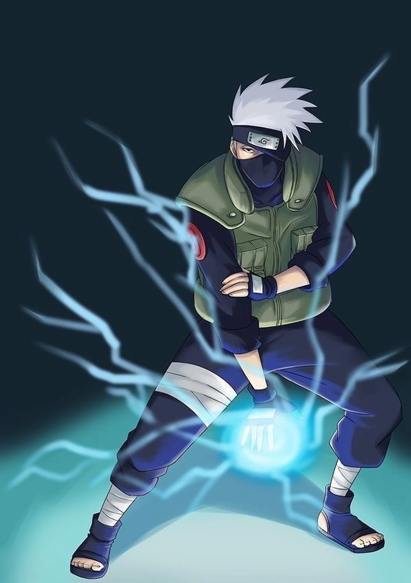 Khung hình Kakashi ngầu cùng khí chất lạnh lùng nổi bật