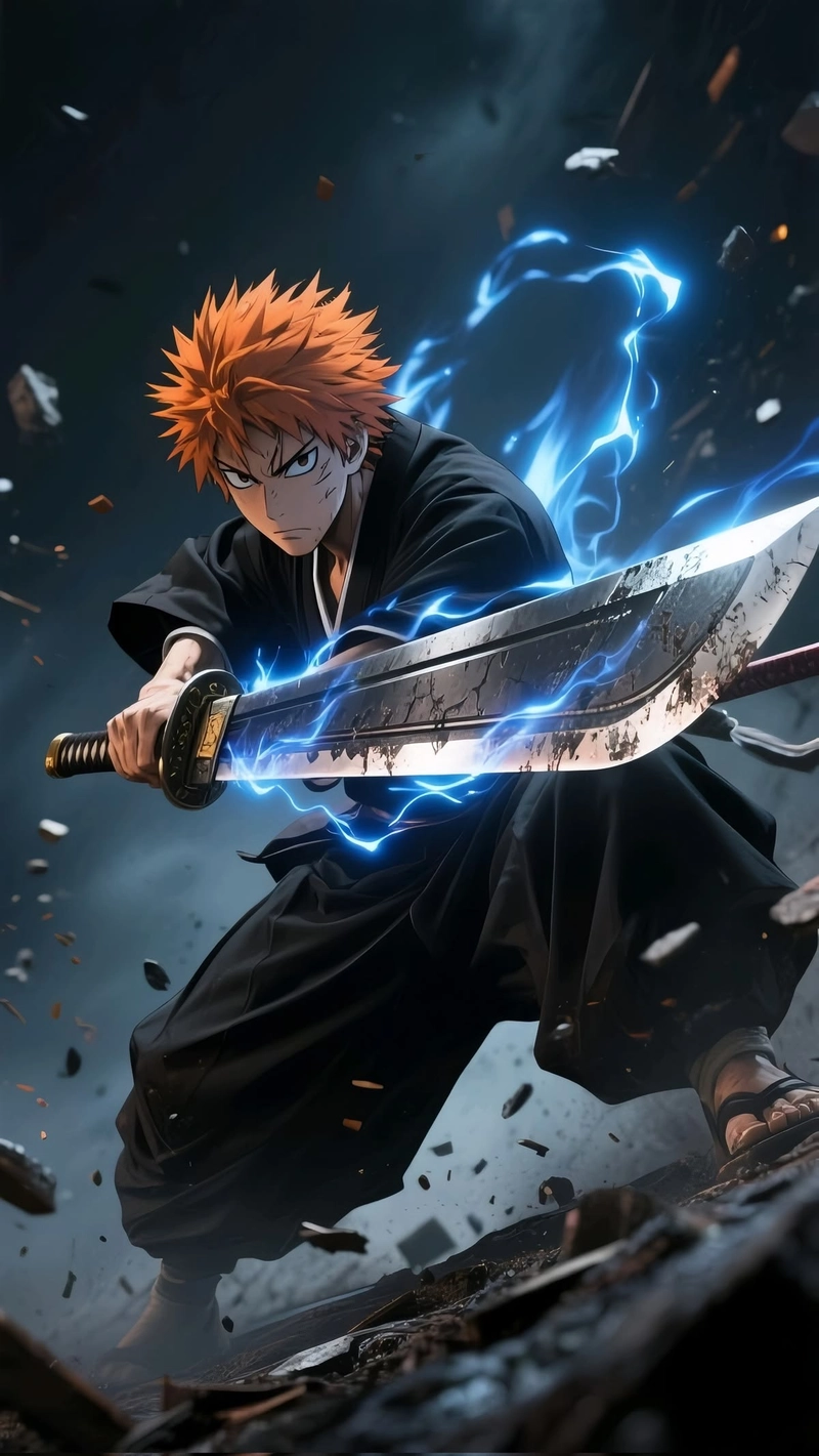 Khung hình Kurosaki Ichigo với vẻ ngoài nam tính nổi bật