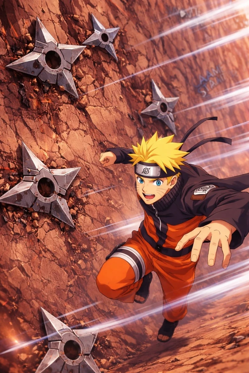 Khung hình Naruto ngầu cùng thần thái đầy sức hút