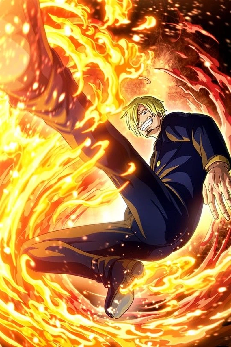 Khung hình Sanji cùng phong cách anime nổi bật