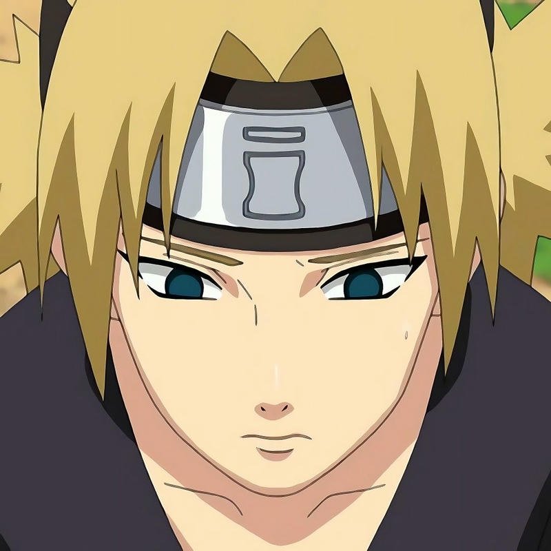 Khung hình Temari phong cách anime hành động mạnh