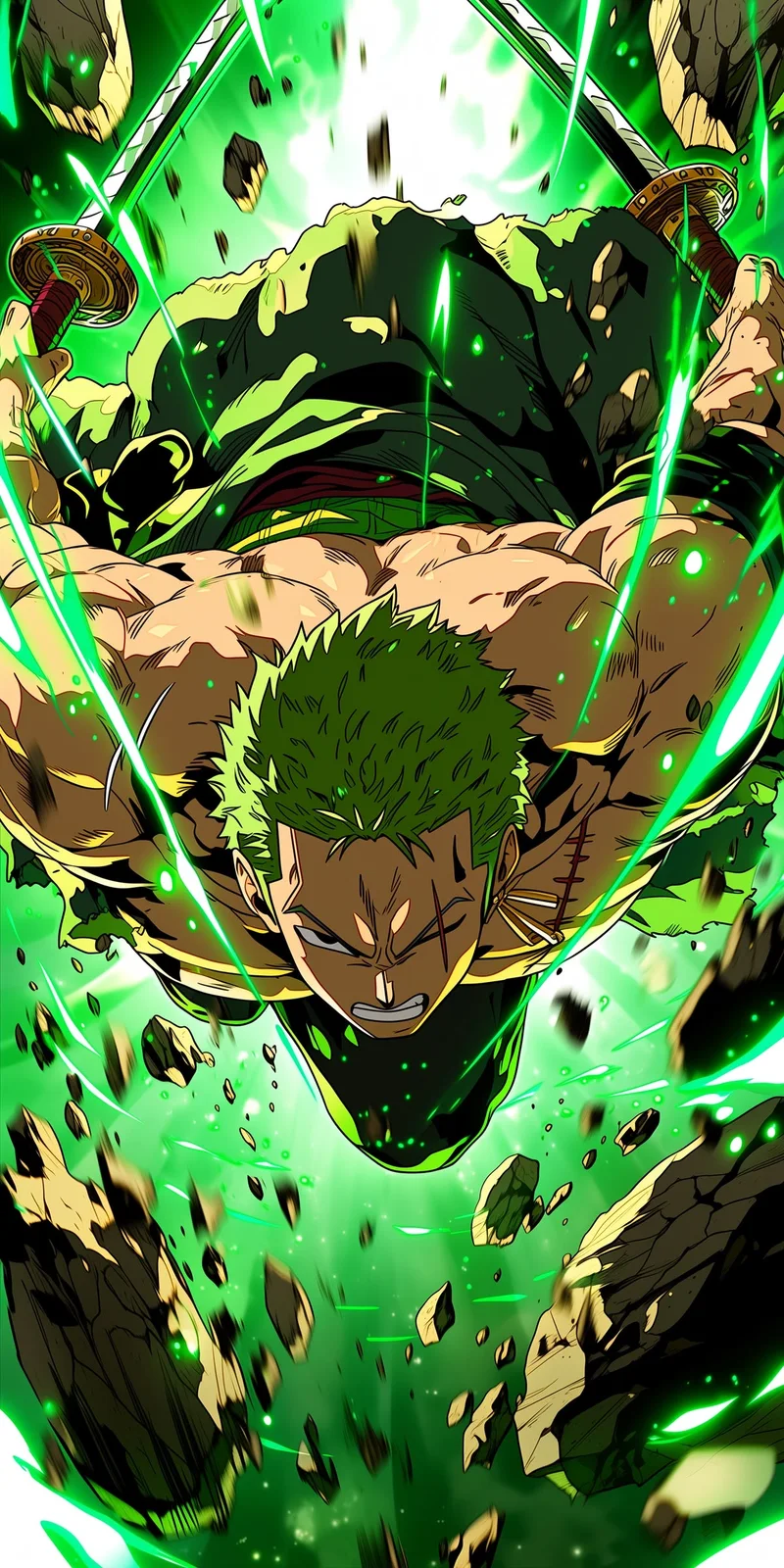 Khung hình Zoro cùng ánh nhìn kiên định rõ nét