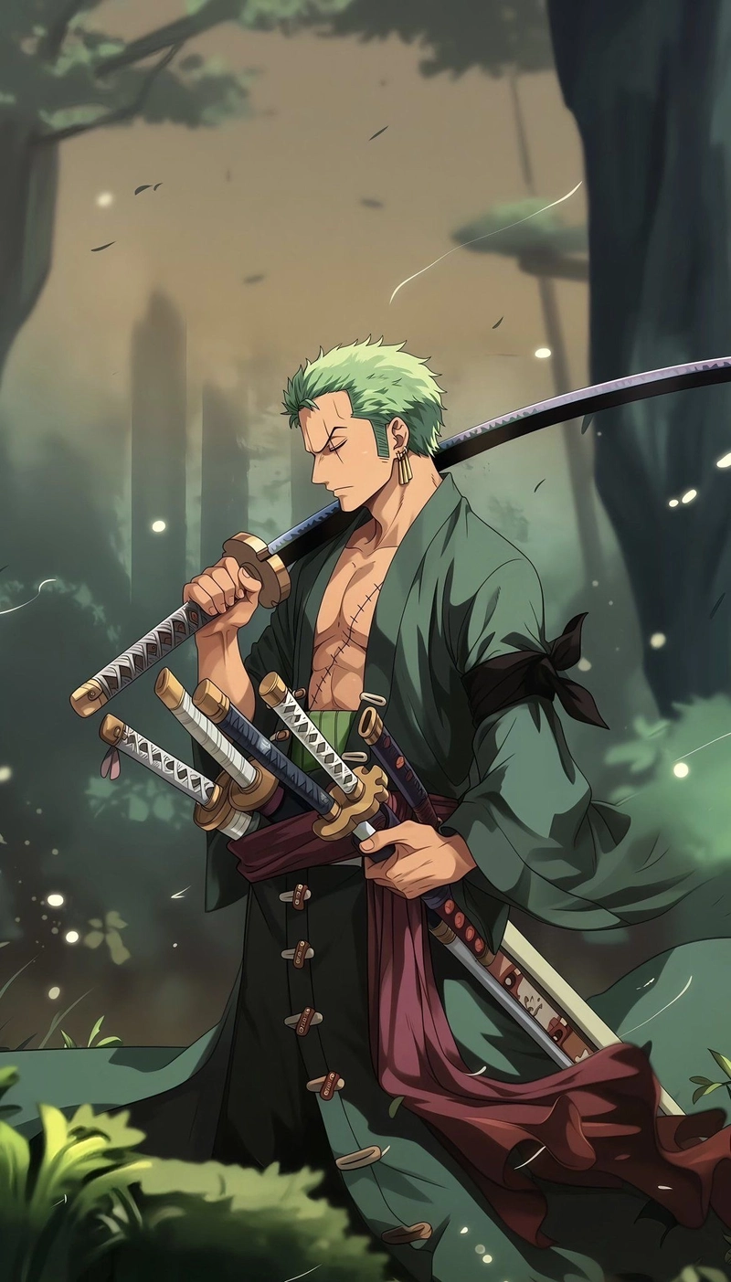 Khung hình Zoro cùng khí chất kiếm khách đặc trưng