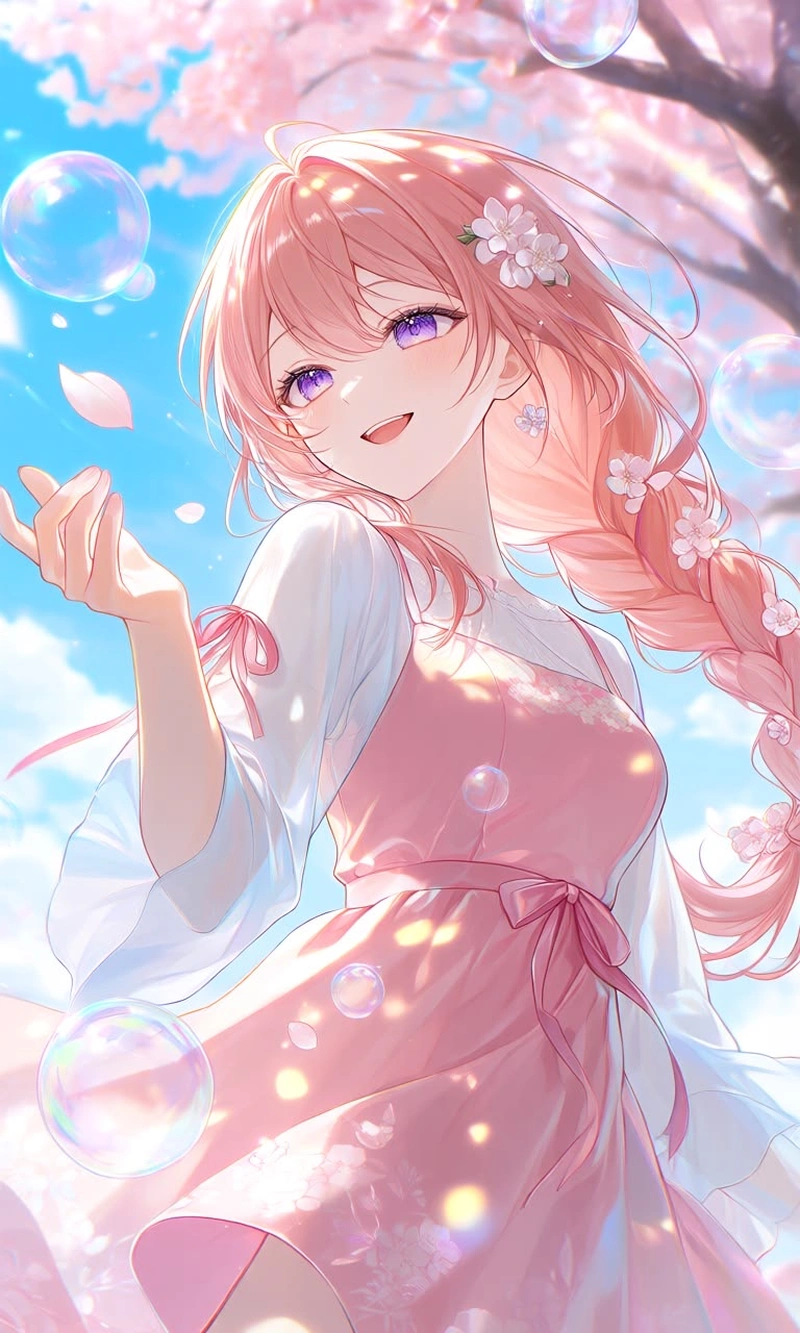 Khung hình anime nữ cùng phong thái tự tin nổi bật