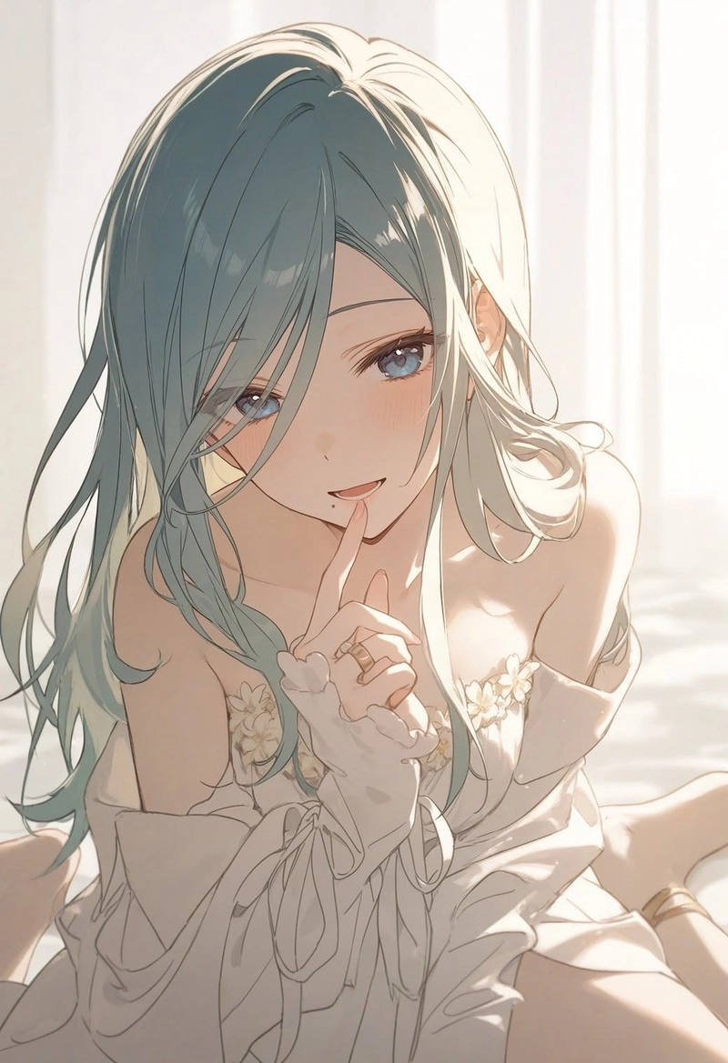 Khung hình anime nữ mang phong cách dễ thương đặc trưng