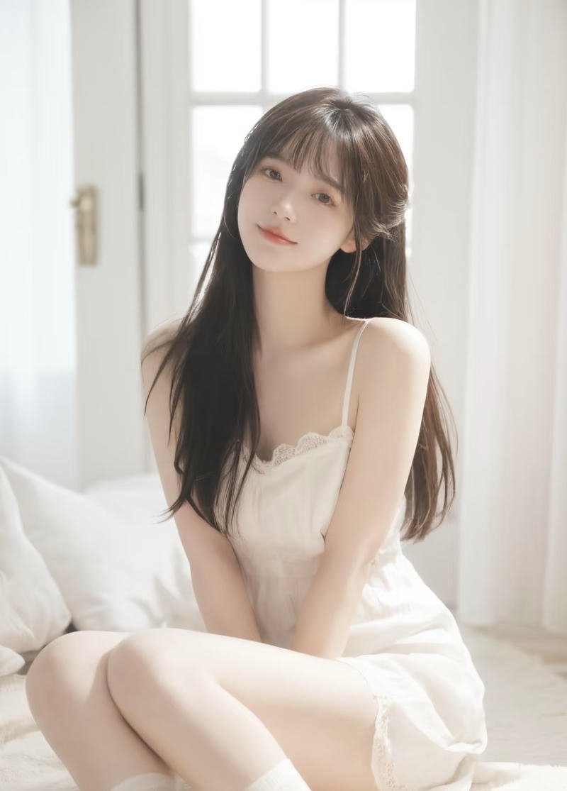 Mái tóc dài bay nhẹ của gái xinh 2k5