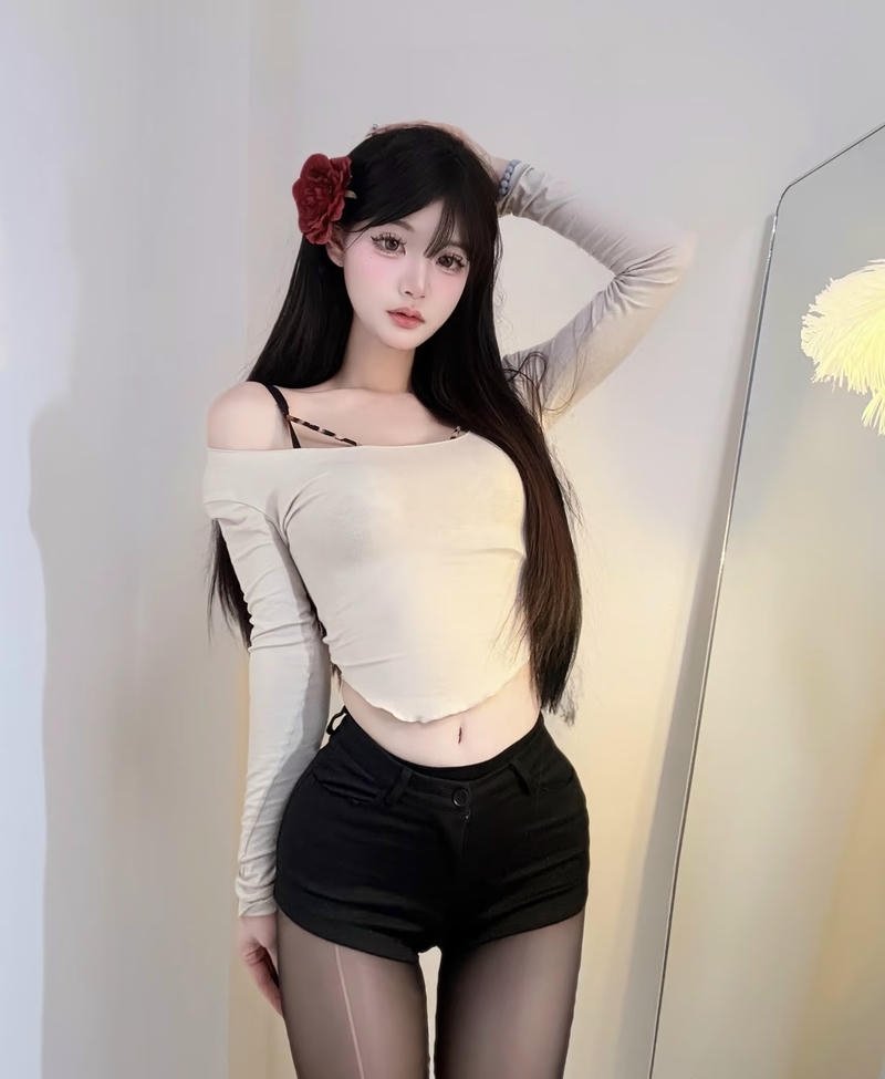 Mái tóc mềm mại buông nhẹ của gái xinh 2k5